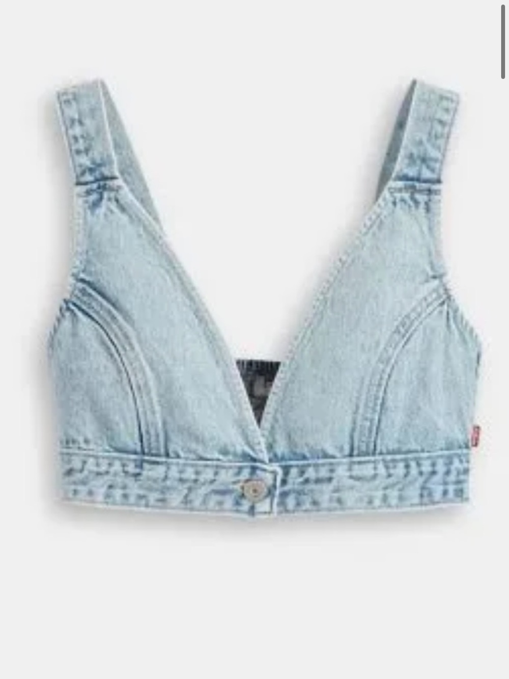 Levi's Women’s Joli Denim Bralette Cropped Top